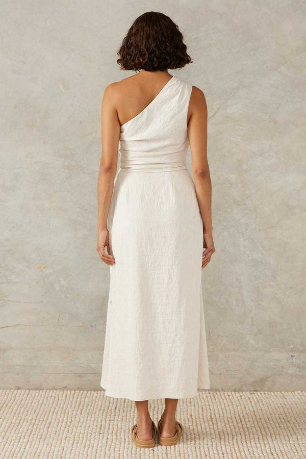 Dune Wrap Dress White