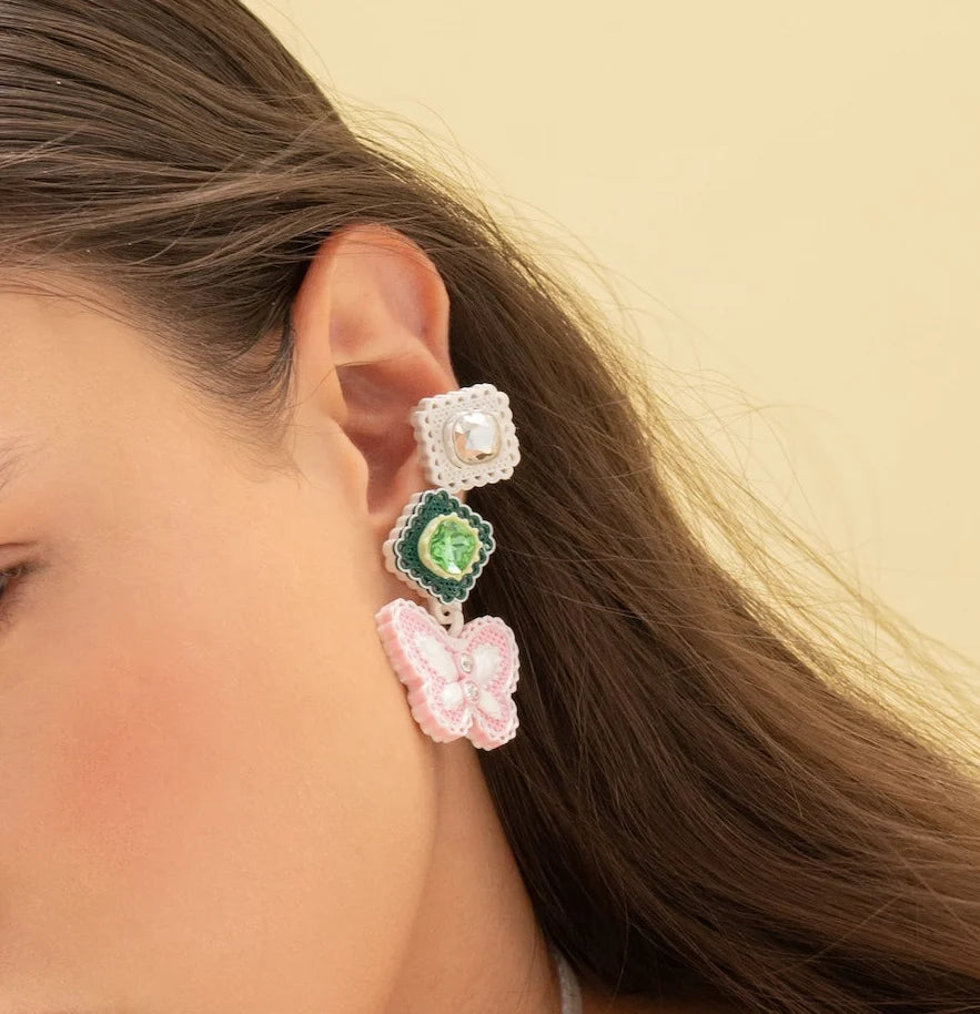 LACE BUTTERFLY EARRINGS