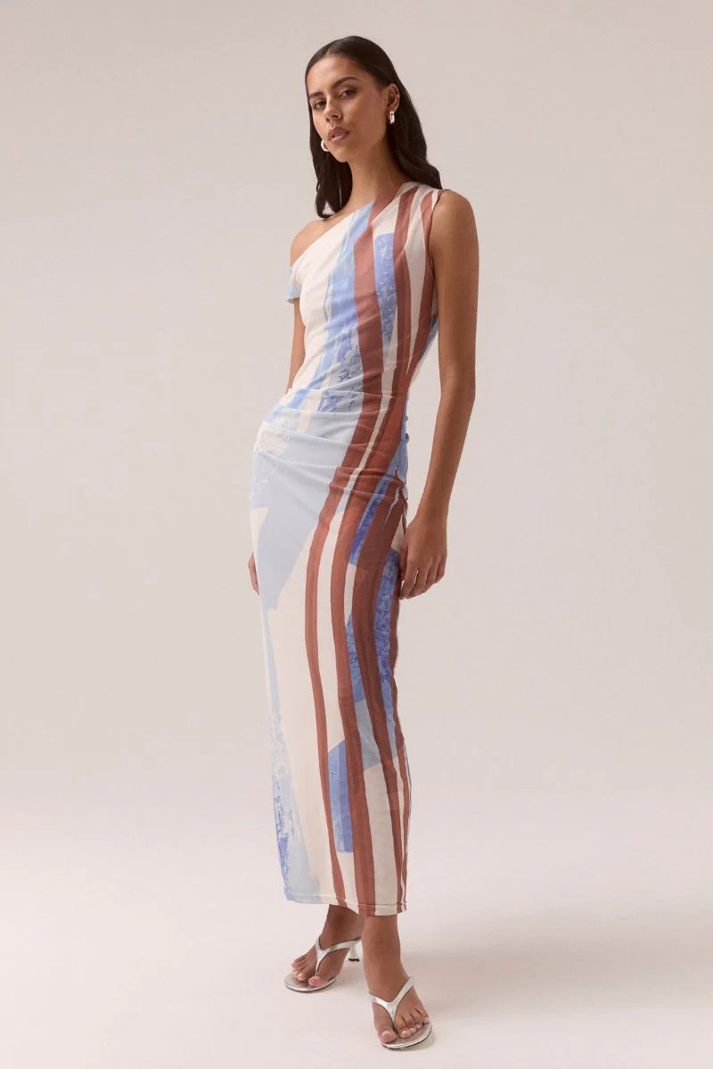 HUNTER MESH DRESS - BLUE SPICE