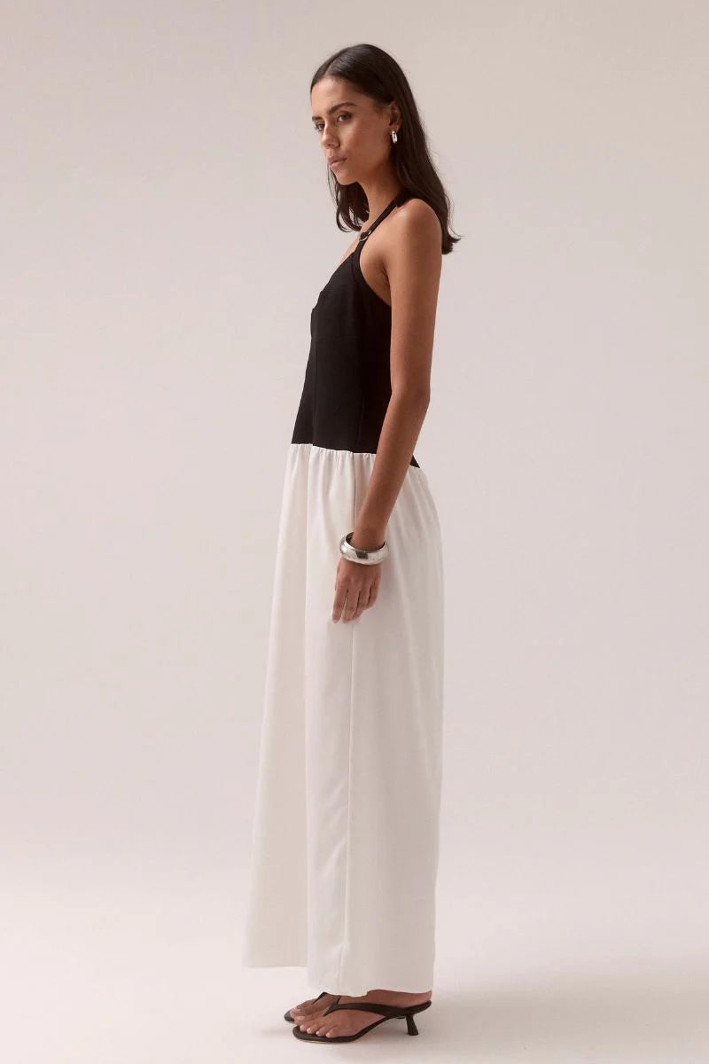 DEMI DRESS - BLACK/CHALK
