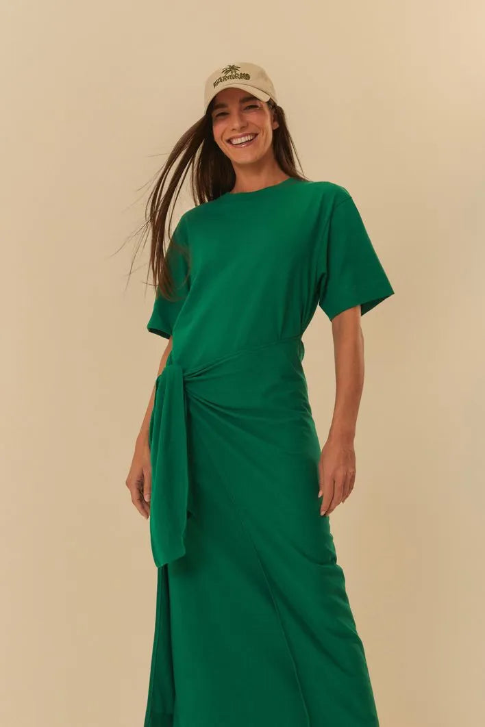 Vestido T-Shirt Amarracao