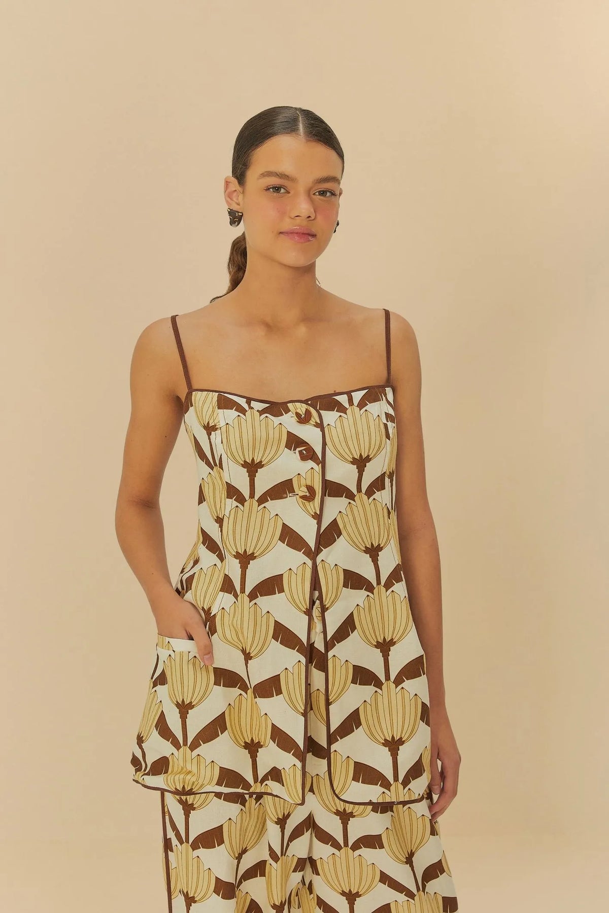 Tunica Alfaiataria Banana Deco