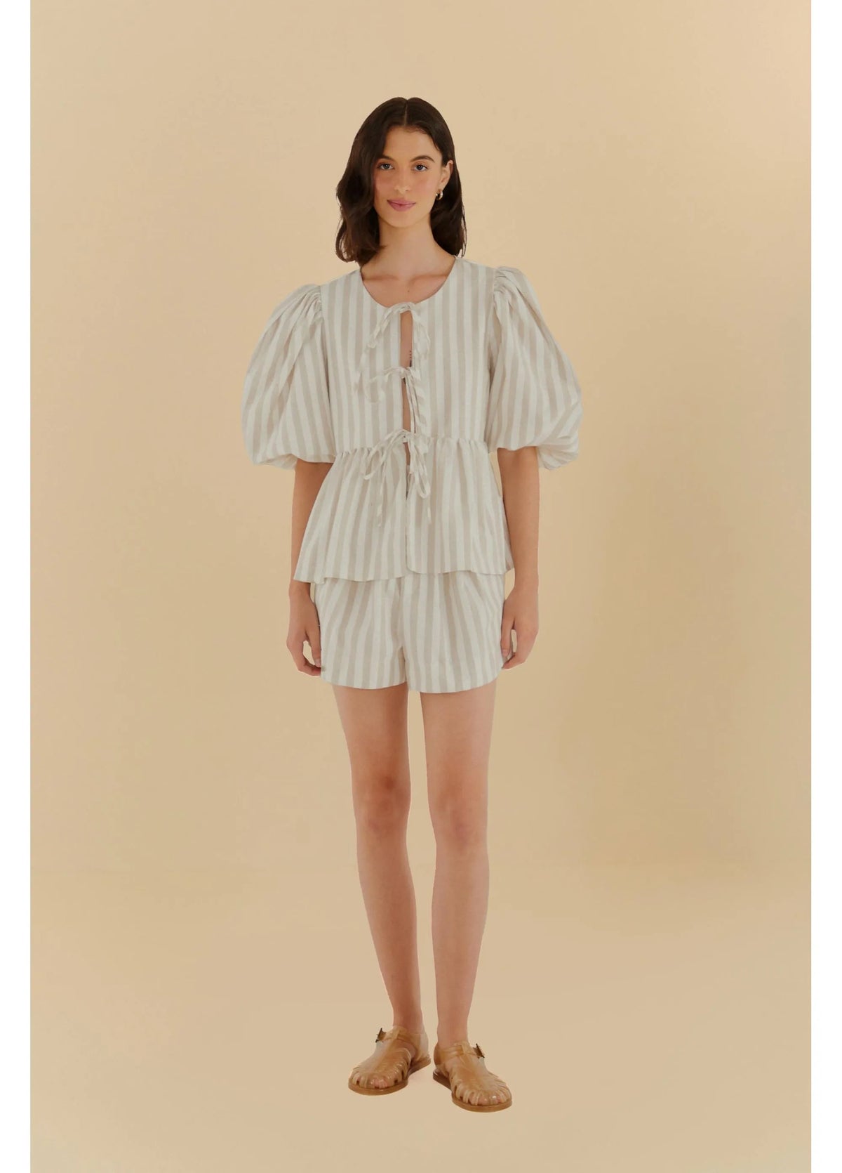 Blusa Mangas Listra Bicolor