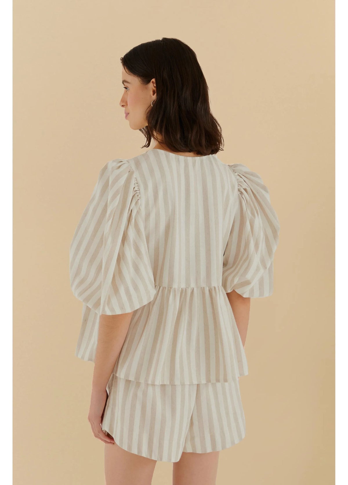 Blusa Mangas Listra Bicolor