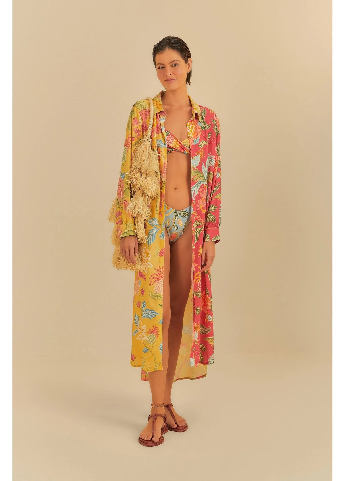 Vestido Chemise Patch Amalfi
