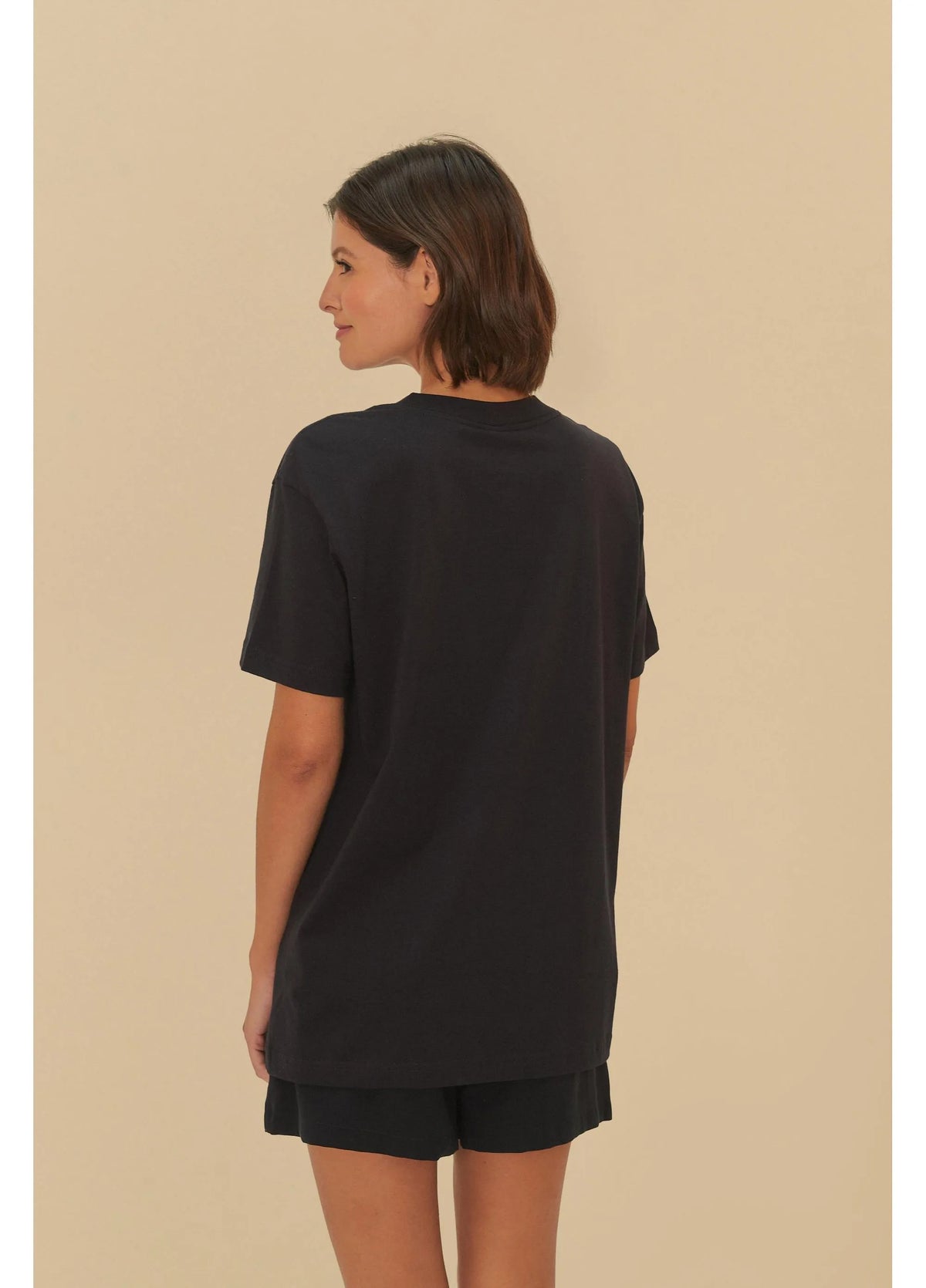 T-Shirt Media Vira Lata Preto
