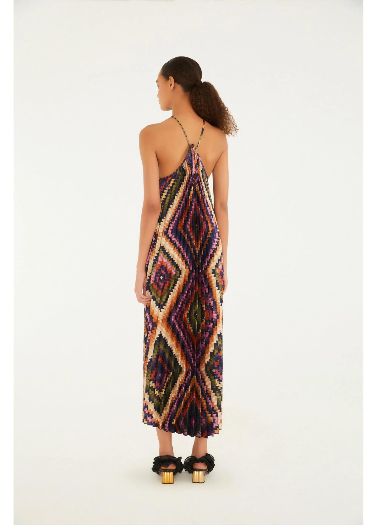 Vestido Plissado Pretti