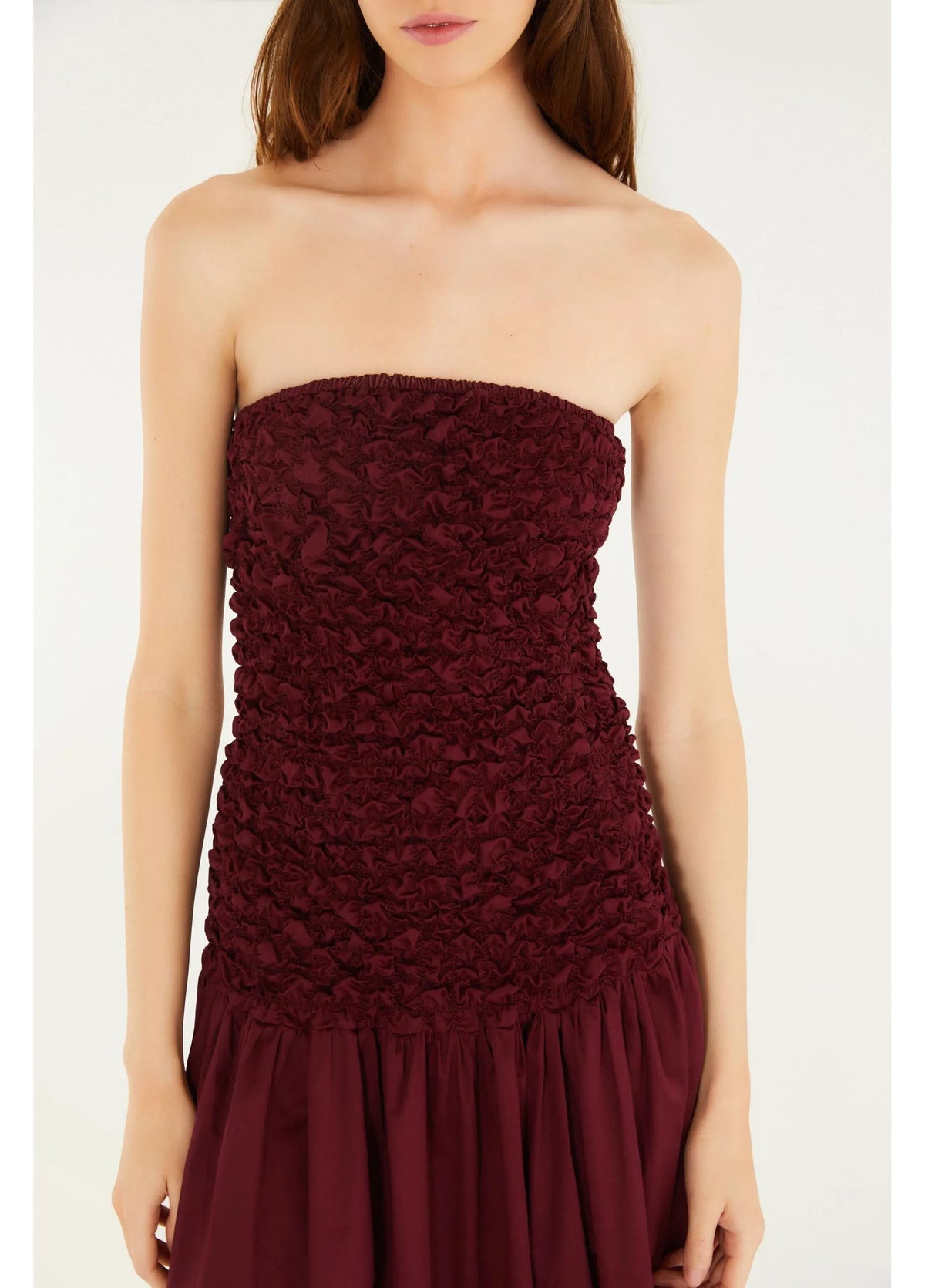 Vestido Lastex Sem Alca
