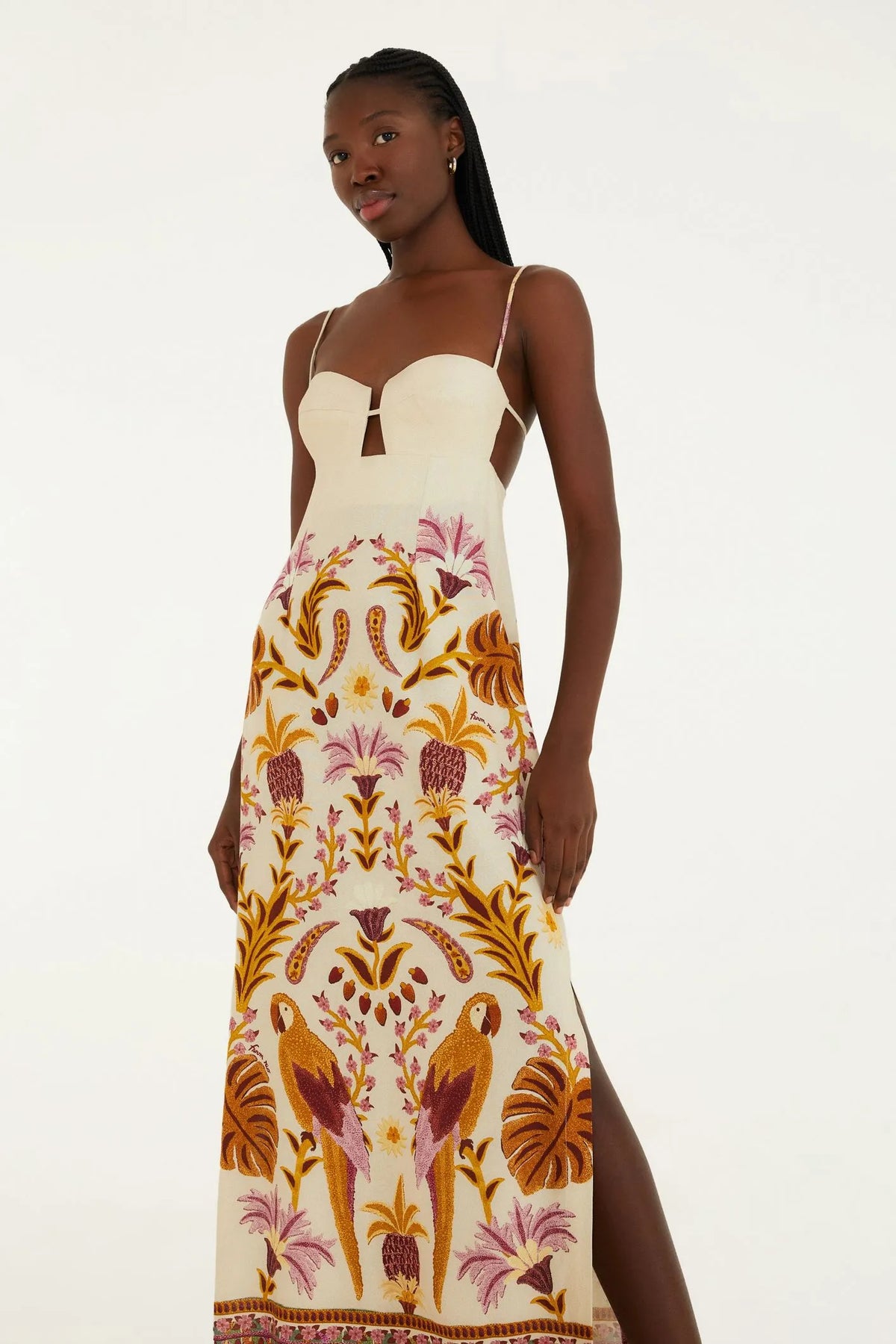 Vestido Longo Alca Tapecaria Tropical