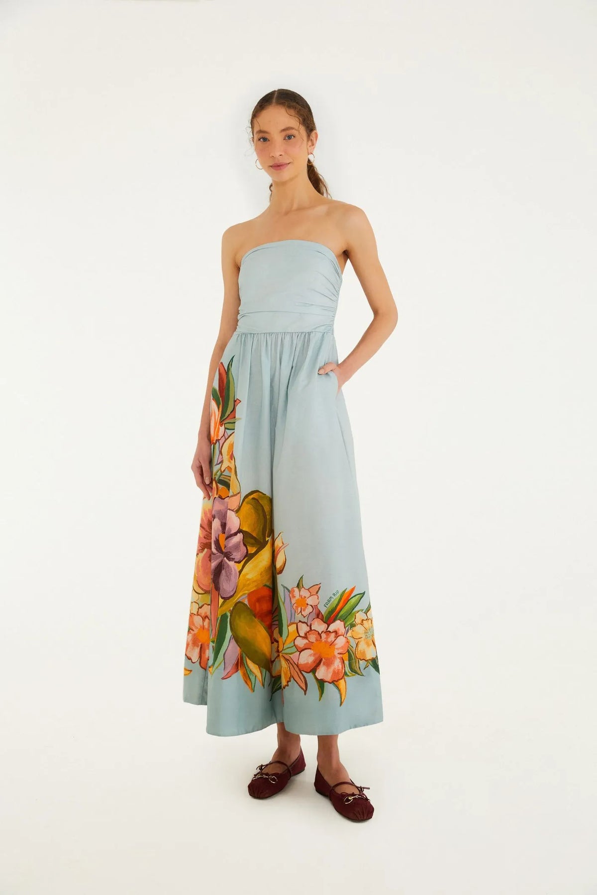 Vestido Folhagem de Inverno