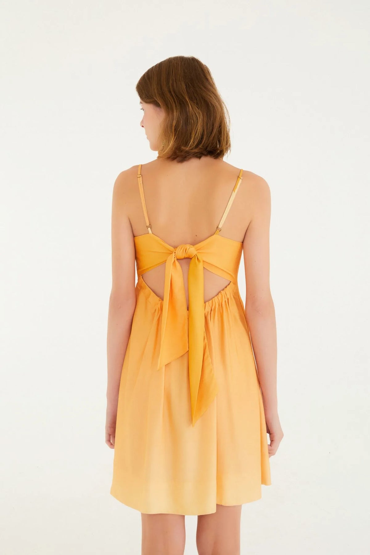 VESTIDO CURTO ITACARE COQUEIRO LARANJA