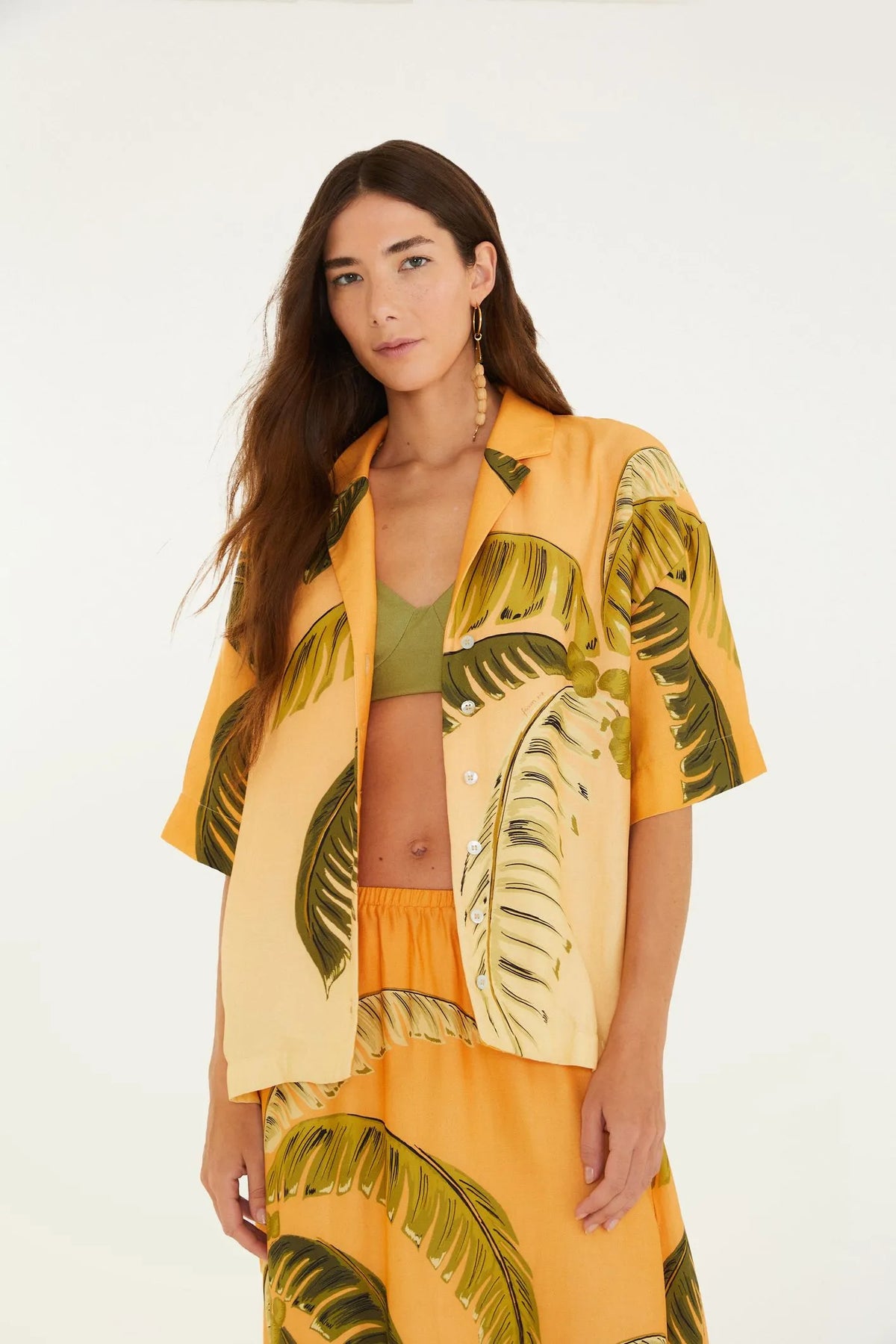 CAMISA ITACARE COQUEIRO LARANJA