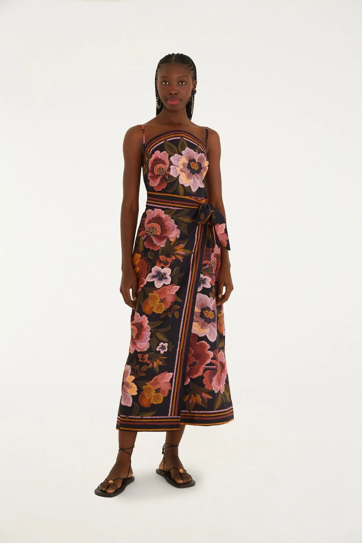 VESTIDO CROPPED FLORAL CLEO