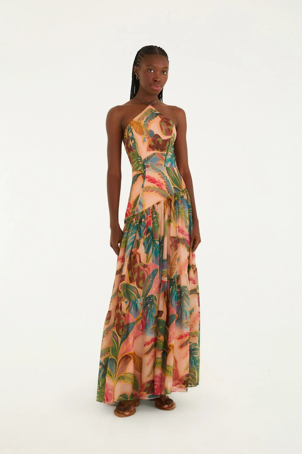 VESTIDO LONGO PISCINA TROPICAL