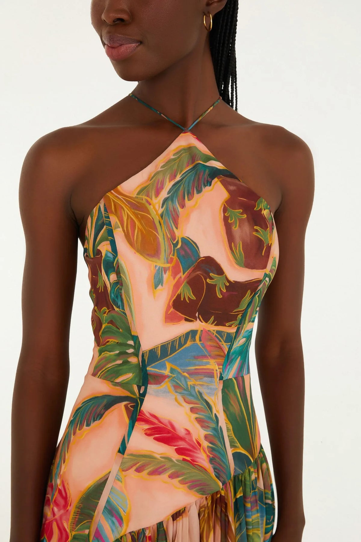 VESTIDO LONGO PISCINA TROPICAL