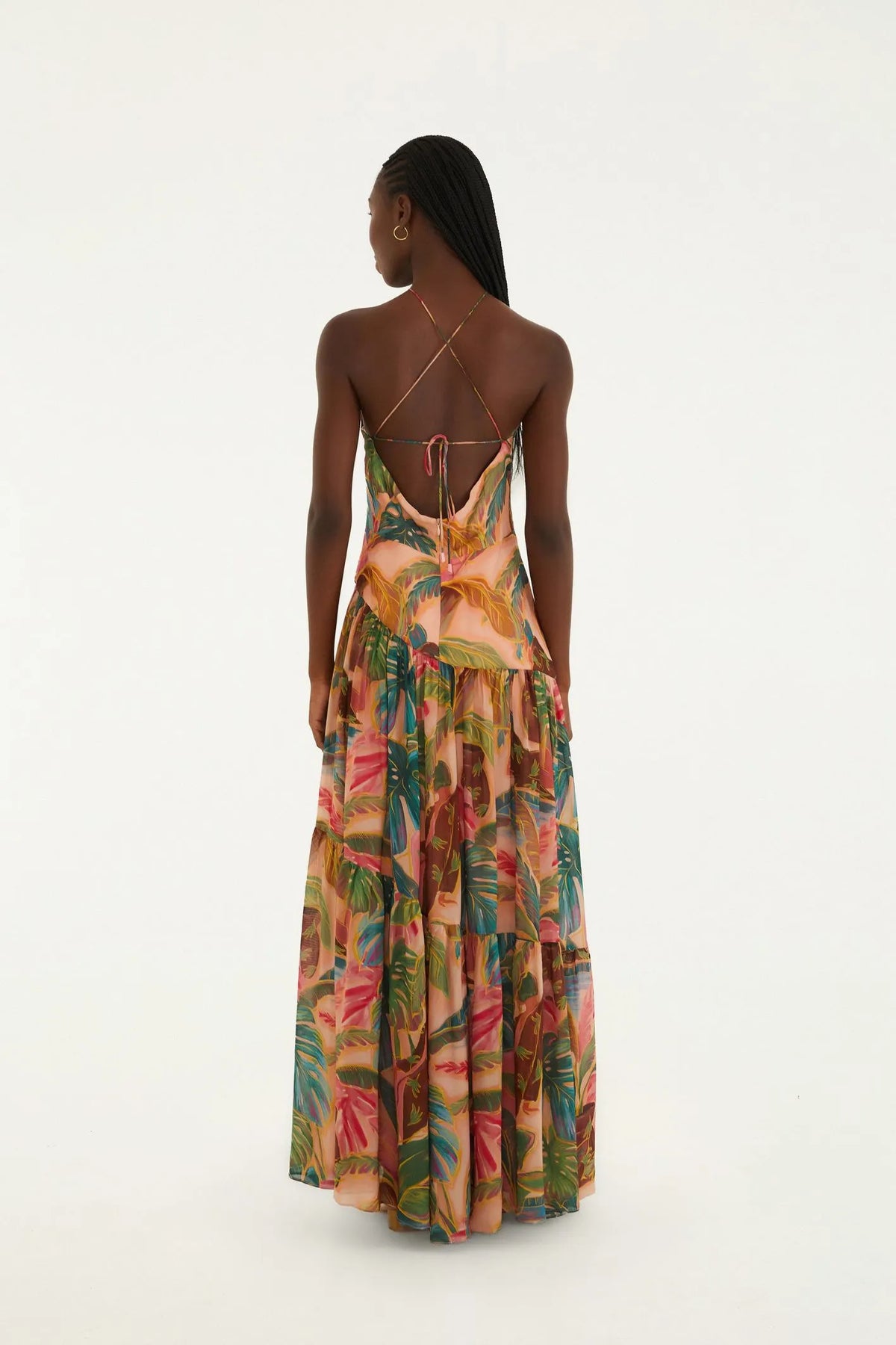 VESTIDO LONGO PISCINA TROPICAL