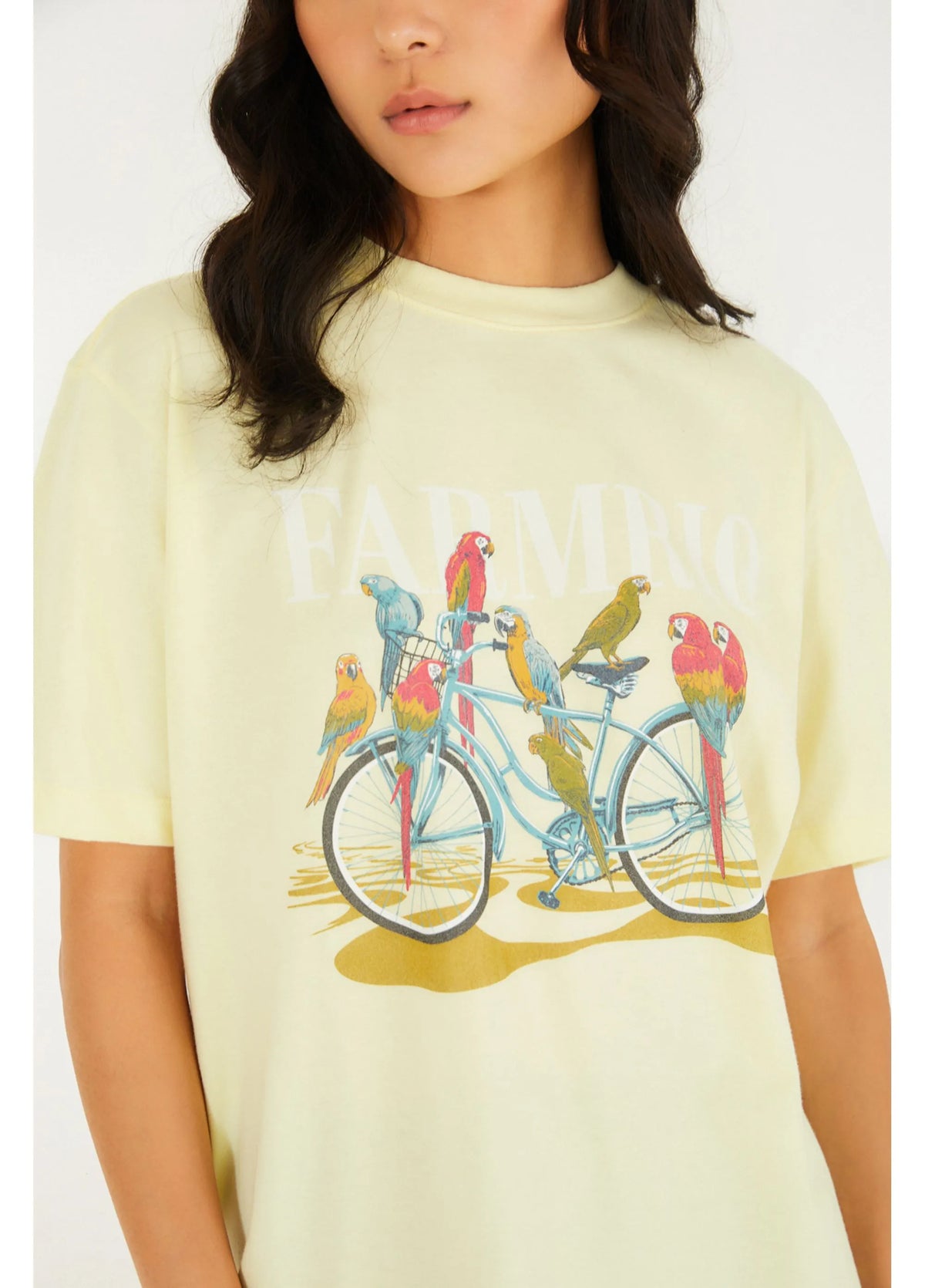 T-Shirt Media Bicicleta Aves