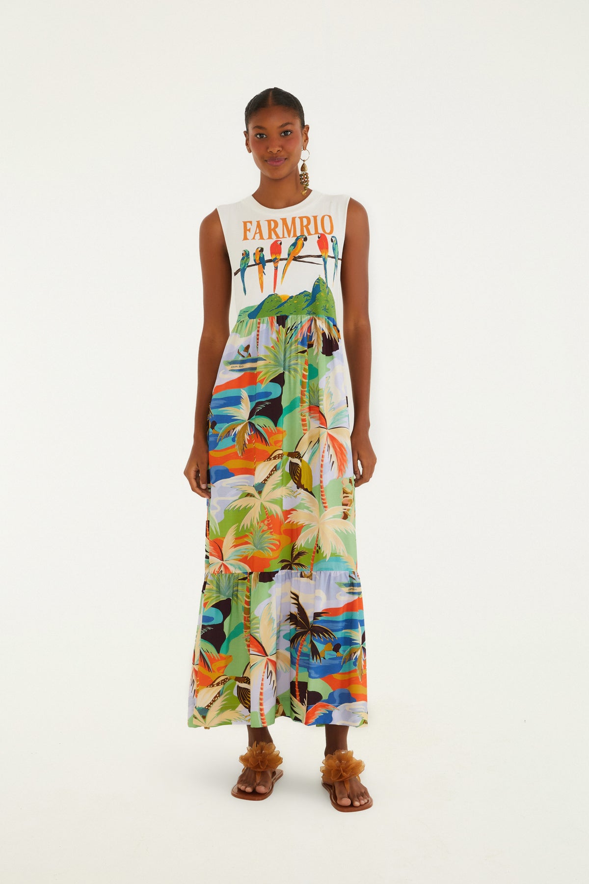 VESTIDO REGATA ARARAS GALHO