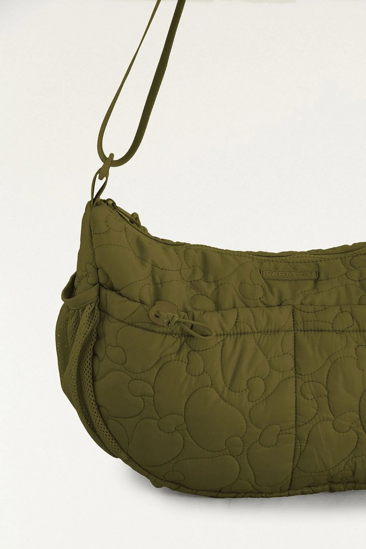 Bolsa banana puffer verde grande