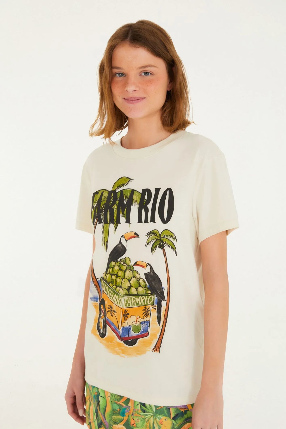 TSHIRT FIT FARM RIO COCO GELADO