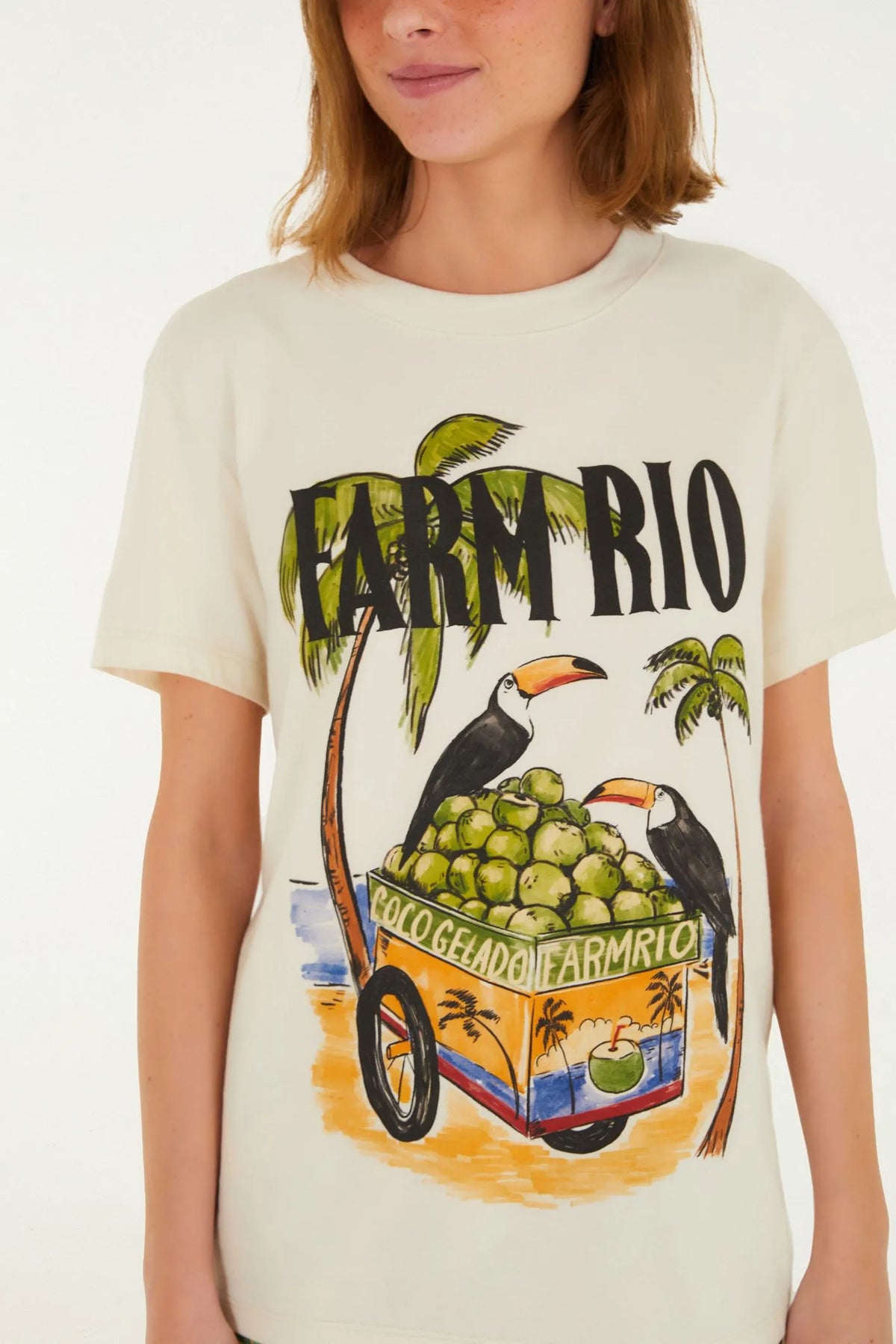 TSHIRT FIT FARM RIO COCO GELADO