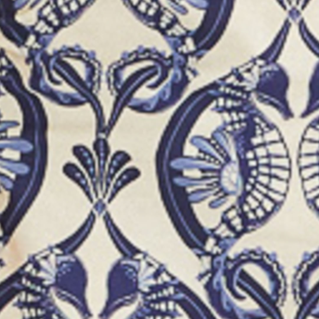 VESTIDO MIDI ESTAMPADO CABALLITOS DE MAR