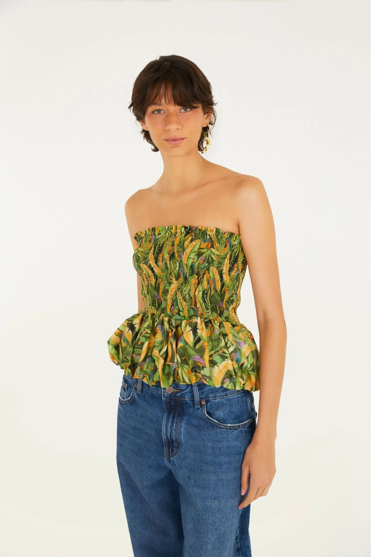BLUSA FLORESTA DE PASSARINHO E