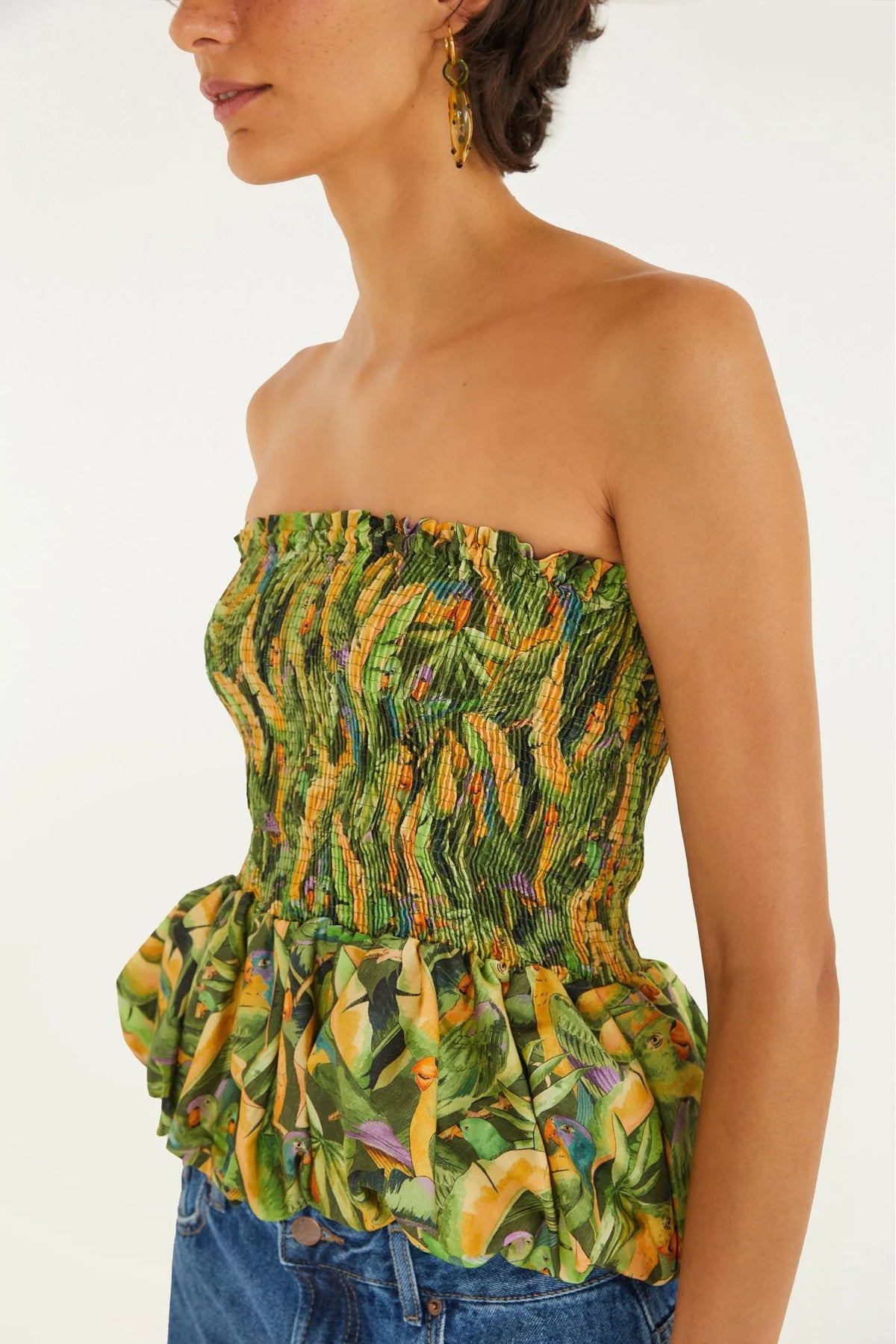 BLUSA FLORESTA DE PASSARINHO E