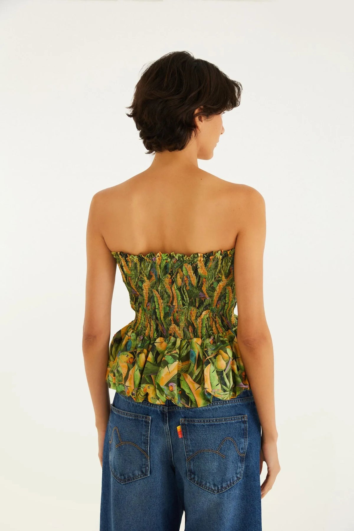 BLUSA FLORESTA DE PASSARINHO E