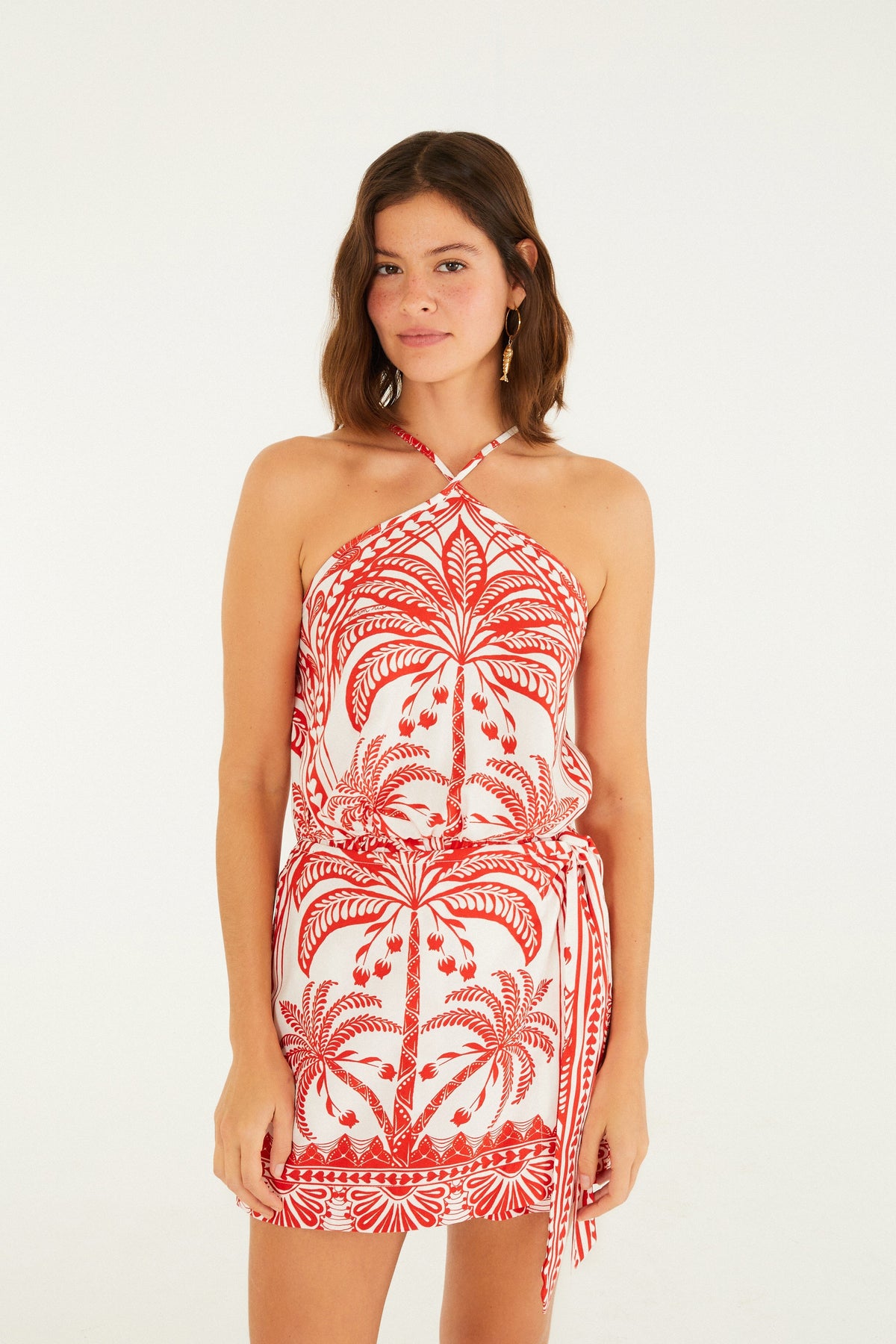 VESTIDO MINI FLORES DE COCO