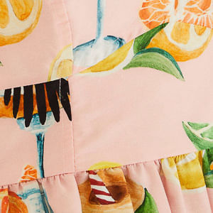 Vestido Corto Estampado Coctel