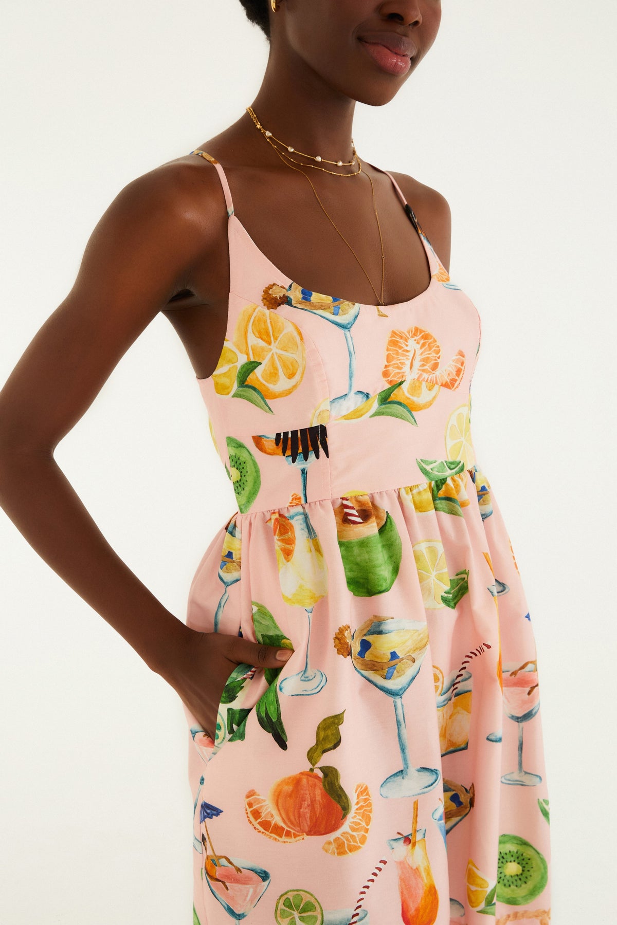 Vestido Corto Estampado Coctel