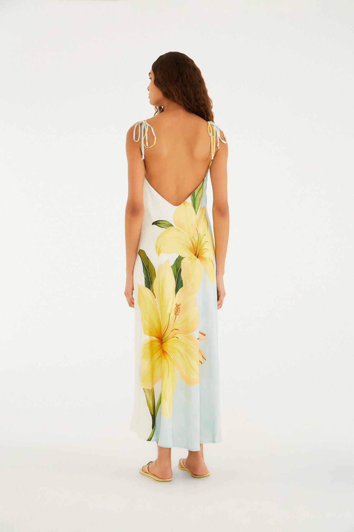 Vestido Largo Estampado Floral Samanta