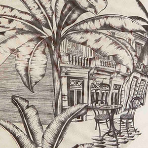 Blusa Tule Estampada Vila Teresa