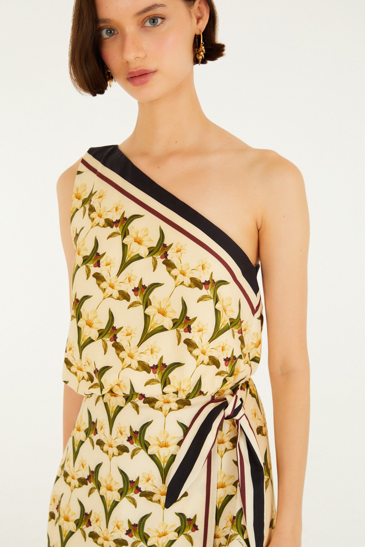 Vestido Mini Estampado Lenço Polina
