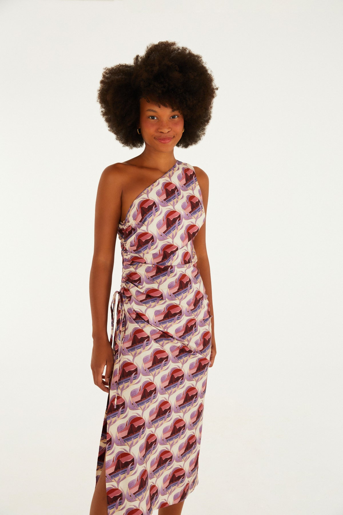 Vestido Midi Estampado Urca