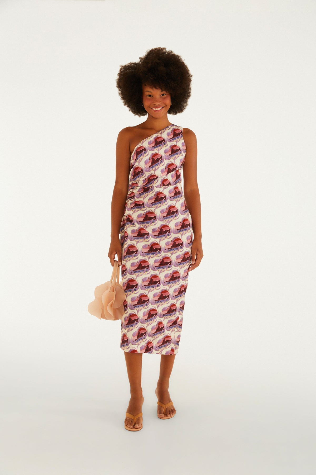 Vestido Midi Estampado Urca