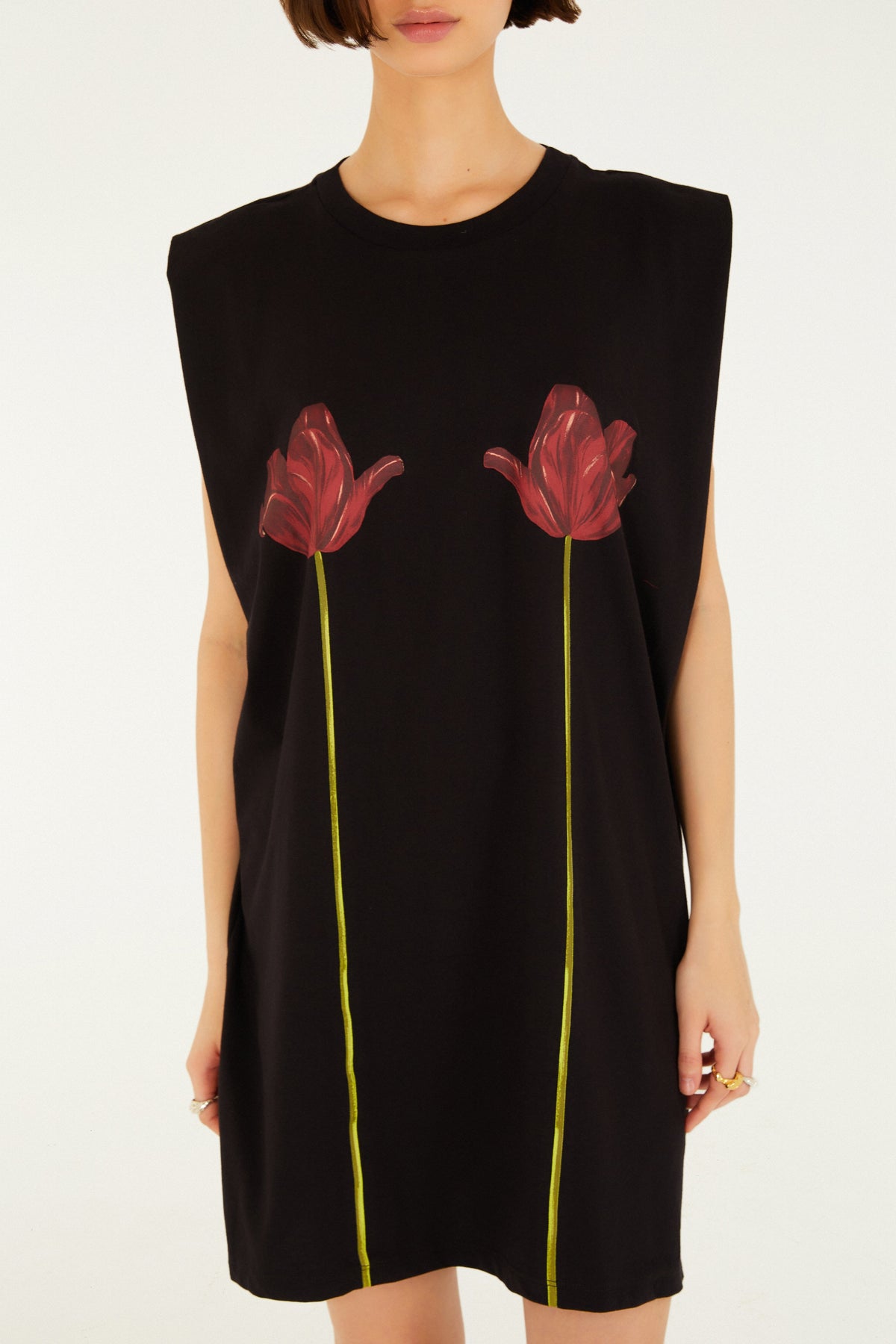 Vestido Mini Estampado Selva De Flor