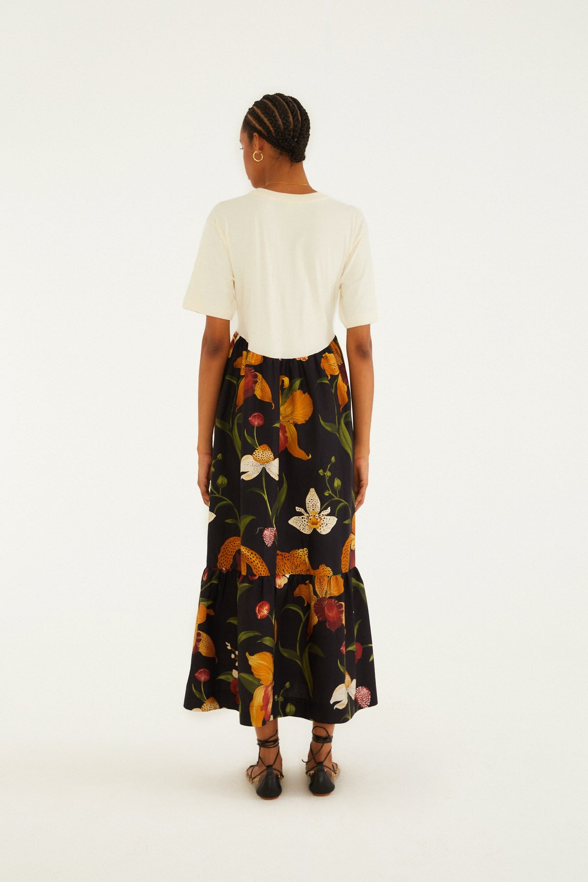 Vestido Midi Estampado Selva De Flor