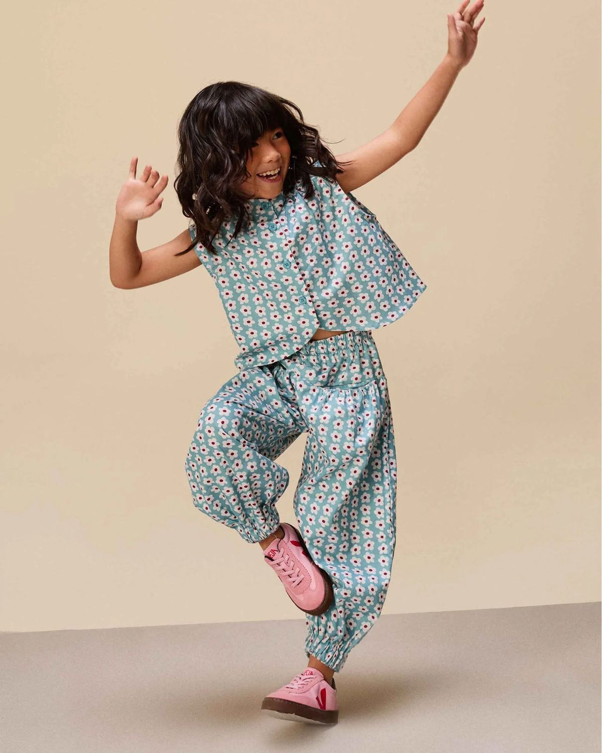 Blusa Listra De Flor Azul