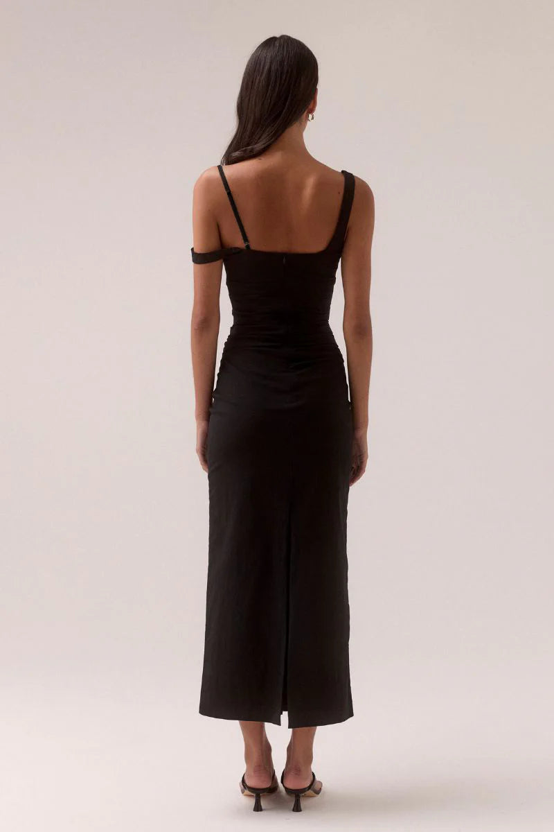 LURE DRESS - BLACK AND WHITE