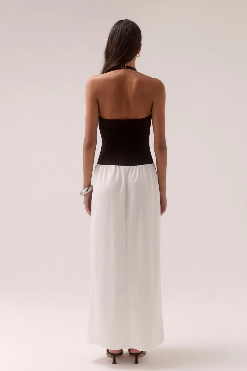 DEMI DRESS - BLACK/CHALK