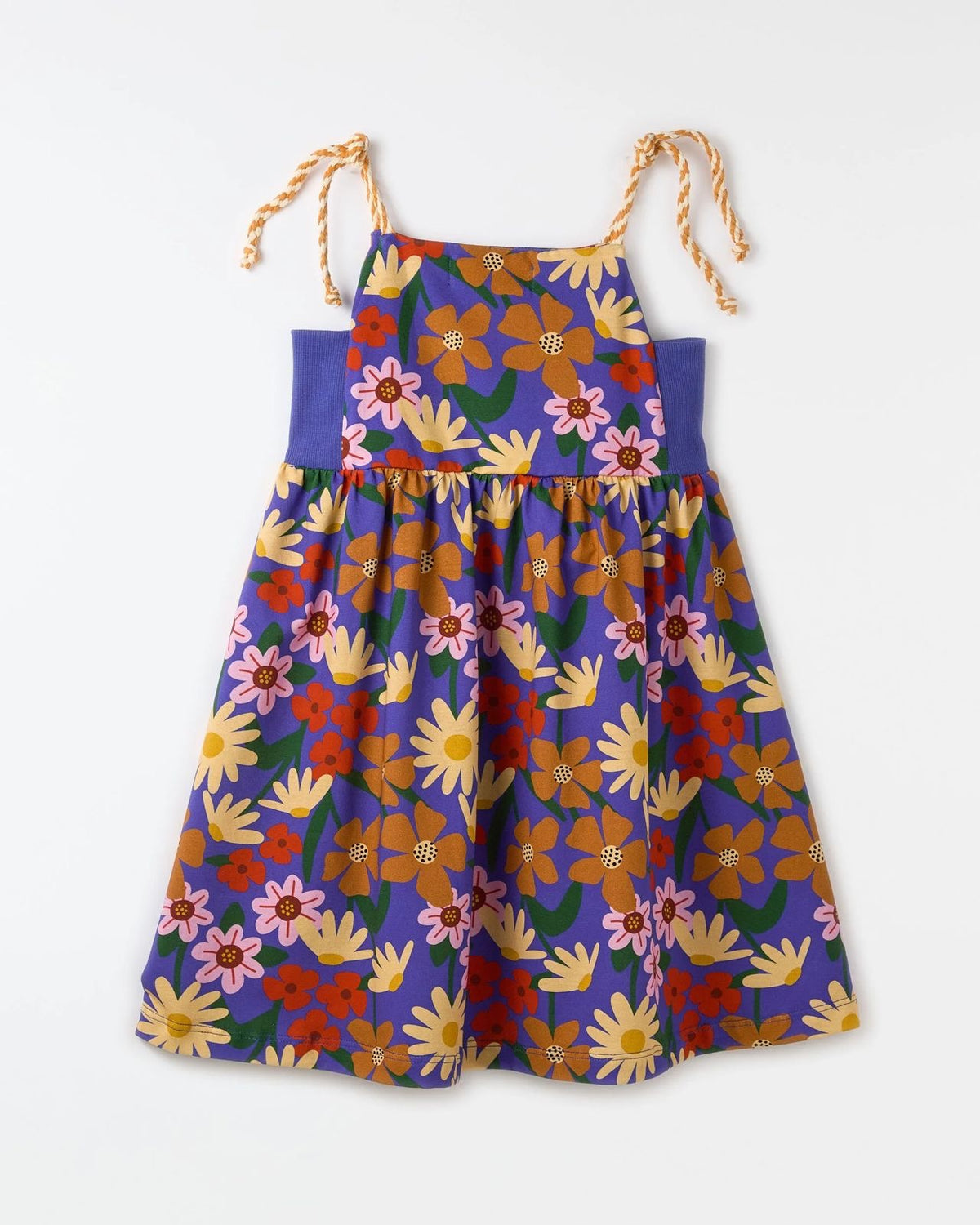 Vestido Malha Camomila Azul