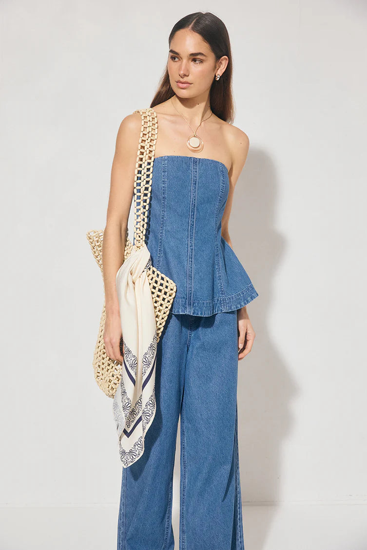INDIGO DENIM TOP