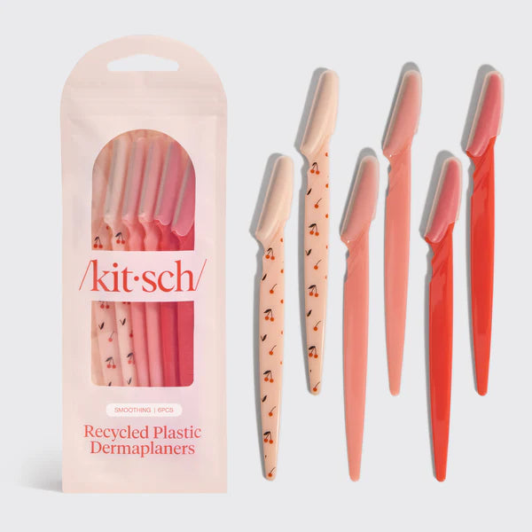 Recycled Plastic Dermaplaner 6pc Set - Cherry Blossom