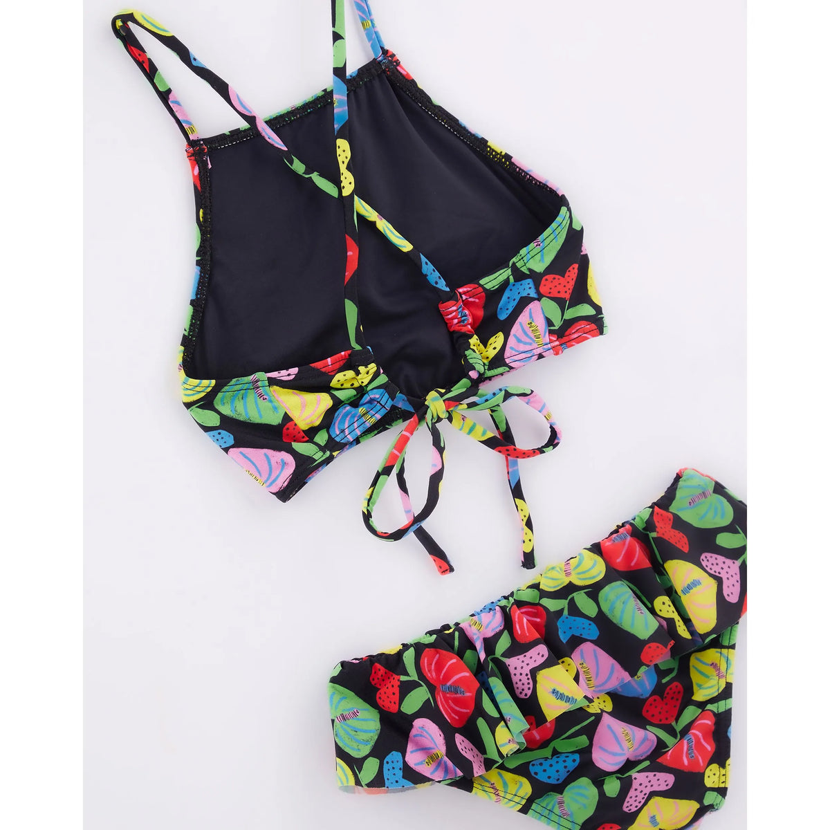 Amor de Flor Preto Bikini