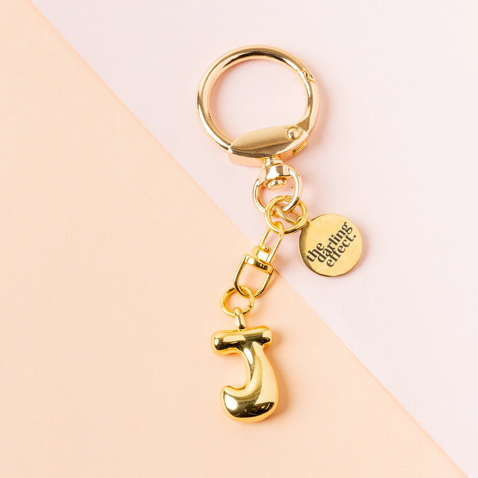 Bubble Letter Keychain Bag Charm