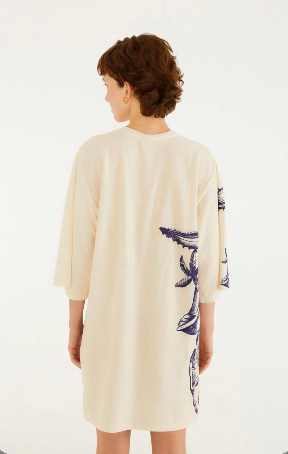 VESTIDO TSHIRT ESTAMPADO MAR DE ESTRELLAS