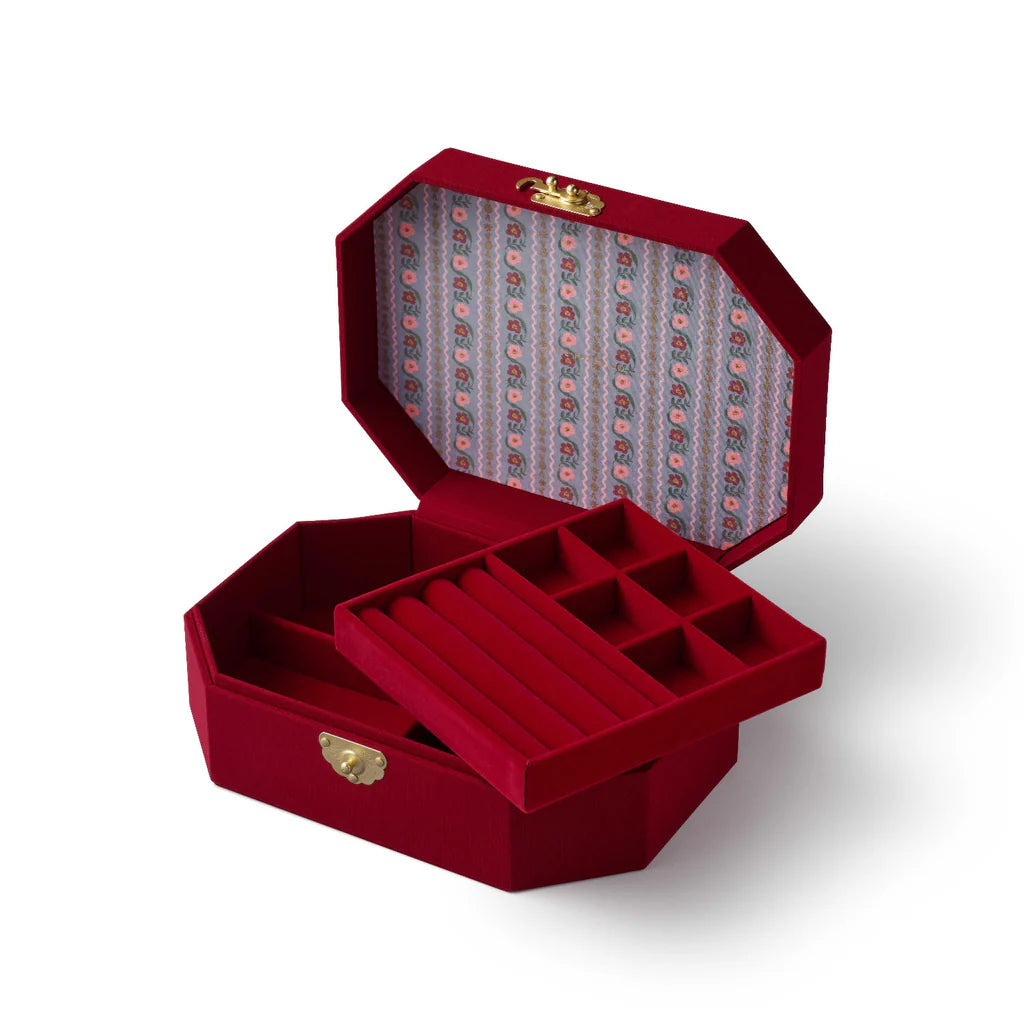 Gemma Embroidered Jewelry Box