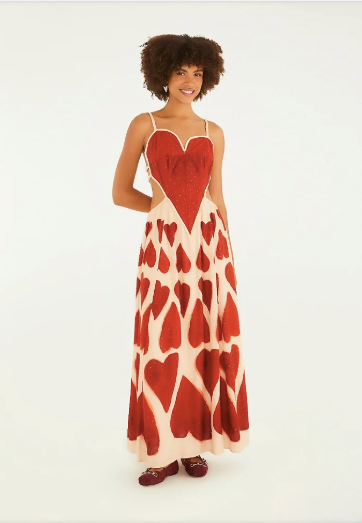 Vestido Maxi Coração